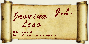 Jasmina Lešo vizit kartica